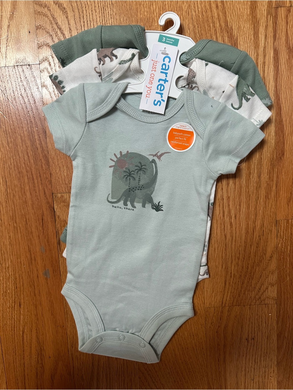 NWT Carter’s dinosaur onesie set